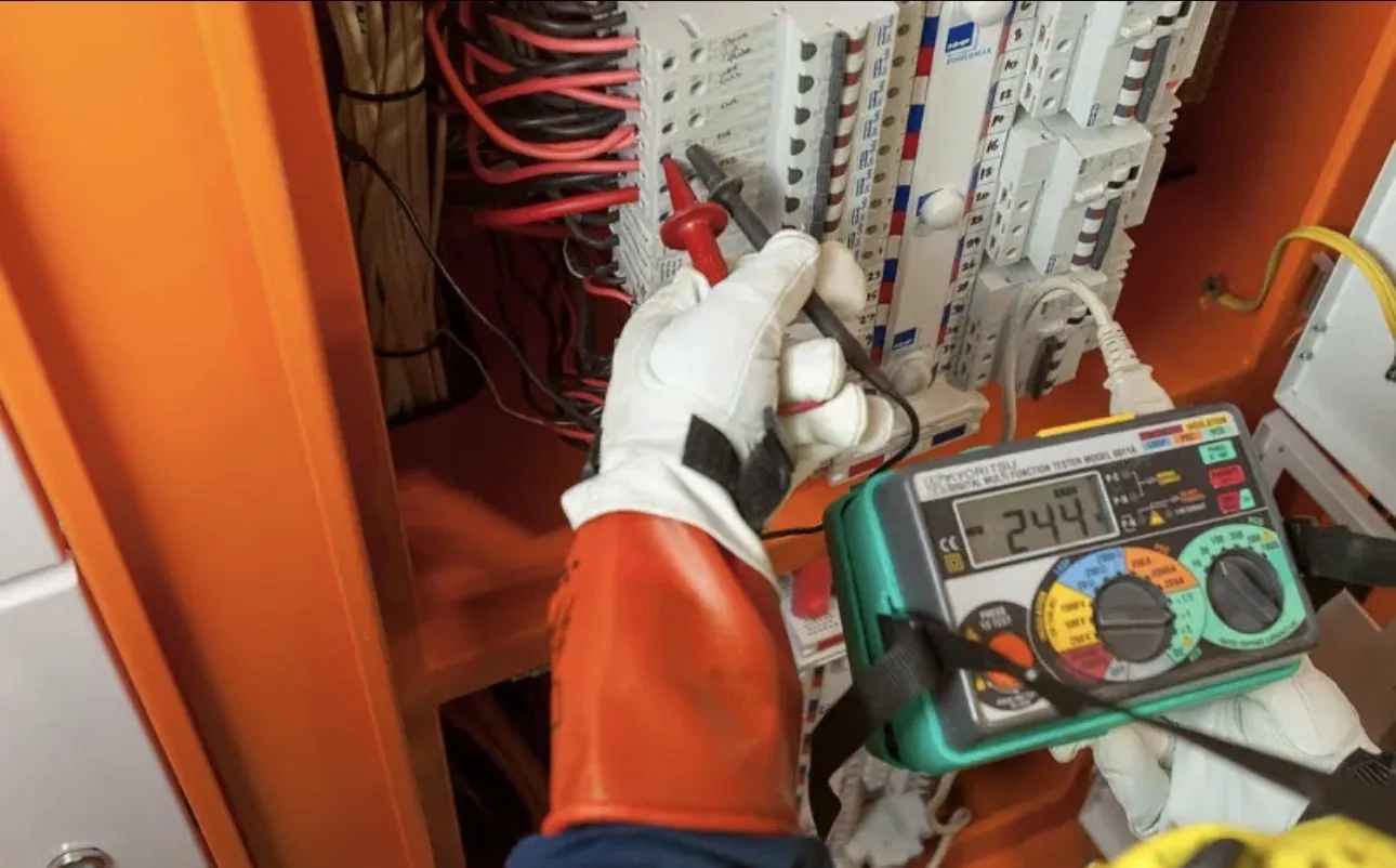 Electrical testing at a distribution board
